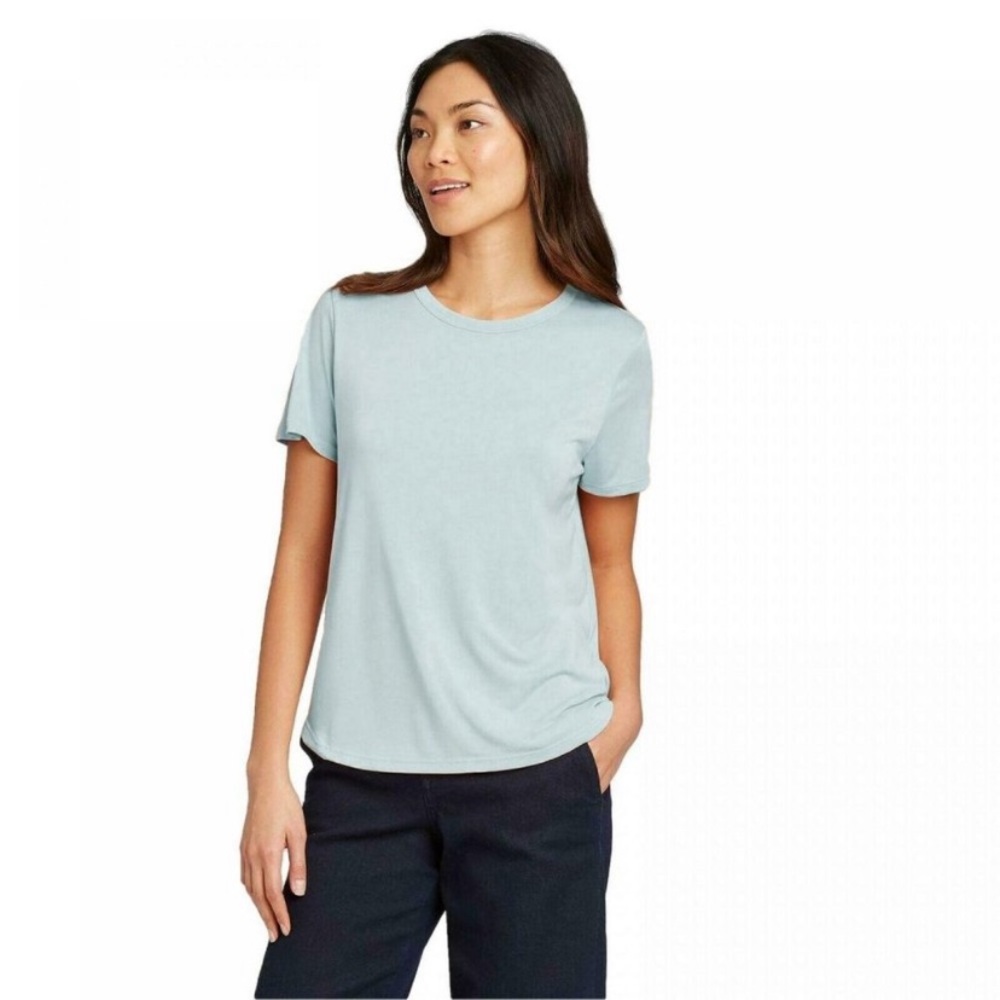 A New Day aqua blue tee shirt size small